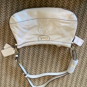 White leather Coach purse NEVER BEEN USED